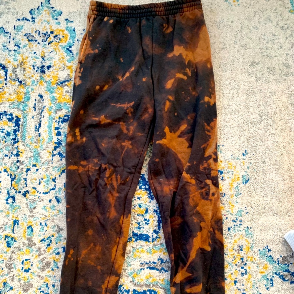 Homemade tie dye sweatpants